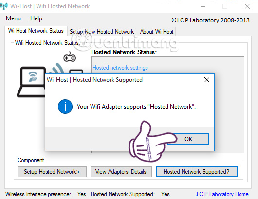 Instructions to play WiFi by Laptop with Wi-Host software Picture 4