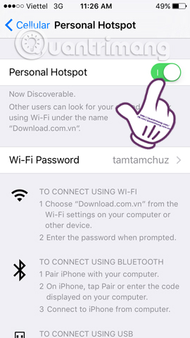 Instructions to play WiFi with iPhone / iPad Picture 6
