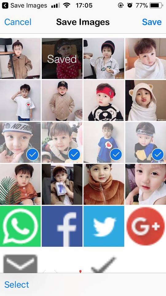 Instructions to quickly download multiple photos at once to your device on iOS Picture 9