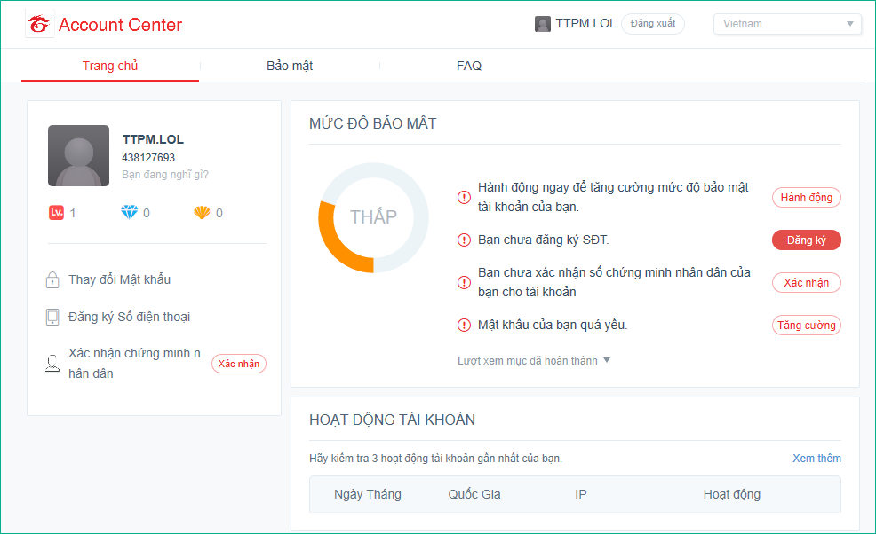 Instructions to register, create a Garena account to play online games Picture 9
