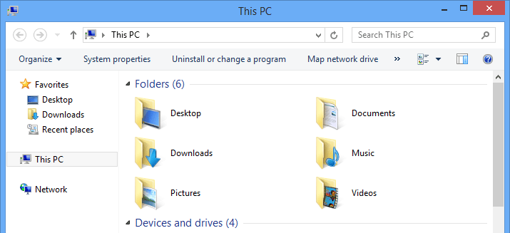 Instructions to remove Ribbon interface on Windows 8 Picture 14