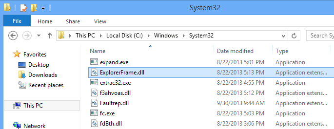 Instructions to remove Ribbon interface on Windows 8 Picture 5