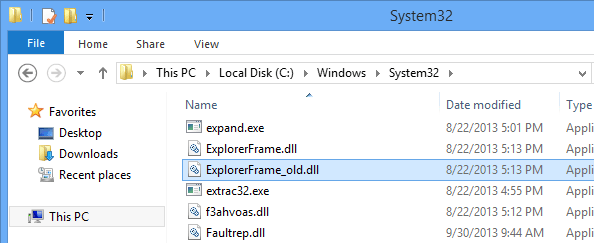 Instructions to remove Ribbon interface on Windows 8 Picture 6