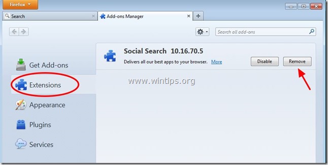 Instructions to remove Social Search toolbar in Chrome, Firefox and Internet Explorer browsers Picture 26