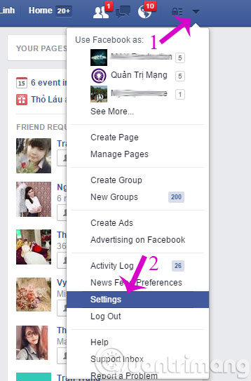 Instructions to remove unnecessary applications on Facebook Picture 1