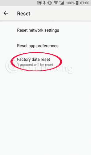 Instructions to reset Android phone to restore factory settings Picture 4
