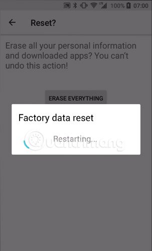 Instructions to reset Android phone to restore factory settings Picture 7