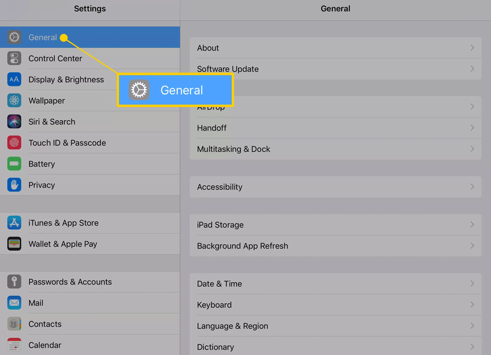 Instructions to reset iPad whole episode Picture 1