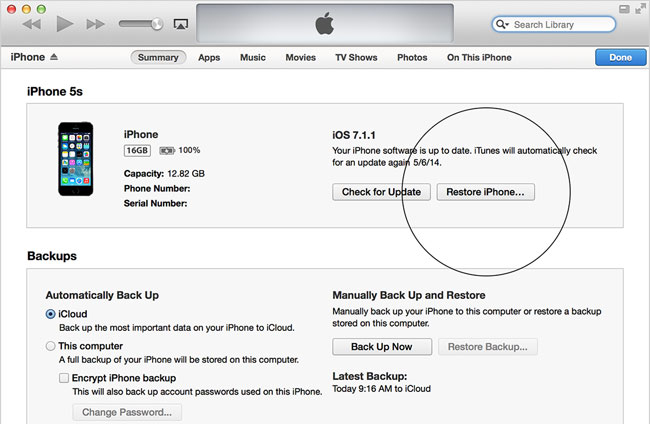 Instructions to restore data after restoring iPhone Picture 3