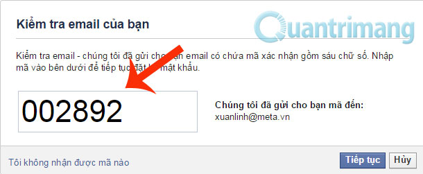 Instructions to retrieve Facebook password Picture 10