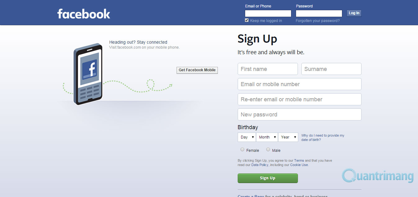 Instructions to retrieve Facebook password Picture 2