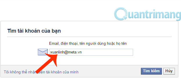 Instructions to retrieve Facebook password Picture 5