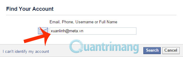Instructions to retrieve Facebook password Picture 6