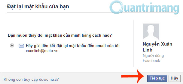 Instructions to retrieve Facebook password Picture 7