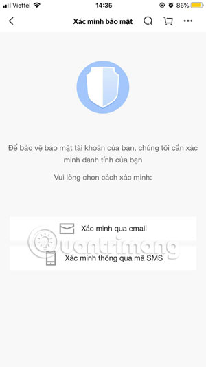 Instructions to retrieve Lazada password Picture 3