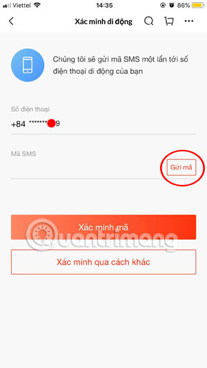 Instructions to retrieve Lazada password Picture 4