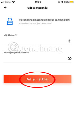 Instructions to retrieve Lazada password Picture 5