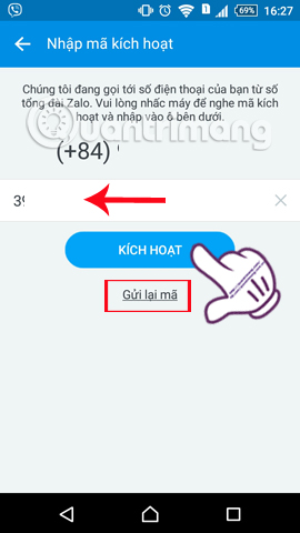Instructions to retrieve the Zalo password on the phone Picture 5