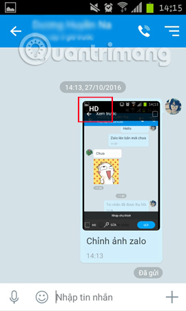 Instructions to send HD images, high quality photos, high resolution on Zalo Picture 7