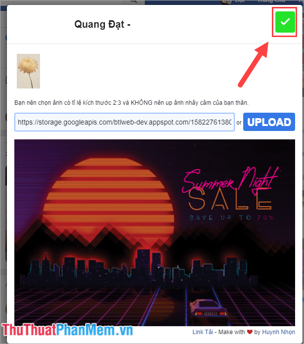 Instructions to set wallpaper for Messenger Picture 5