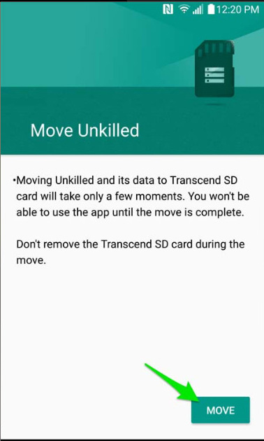 Instructions to transfer applications from memory to SD memory card on Android device Picture 6