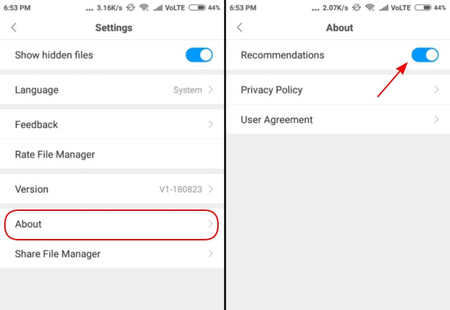 Instructions to turn off ads, block ads on MIUI 10 Picture 2
