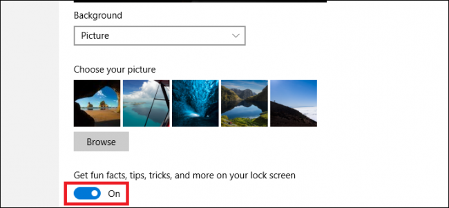 Instructions to turn off ads on the Screen Lock screen Windows 10 Picture 4