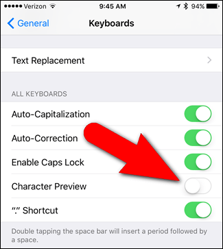 Instructions to turn off annoying keyboard popup on iOS 9 Picture 4