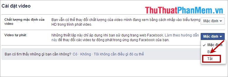 Instructions to turn off automatic video playback on Facebook Picture 3