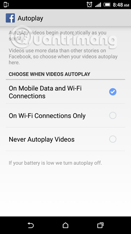 Instructions to turn off AutoPlay Video feature on Facebook Picture 12