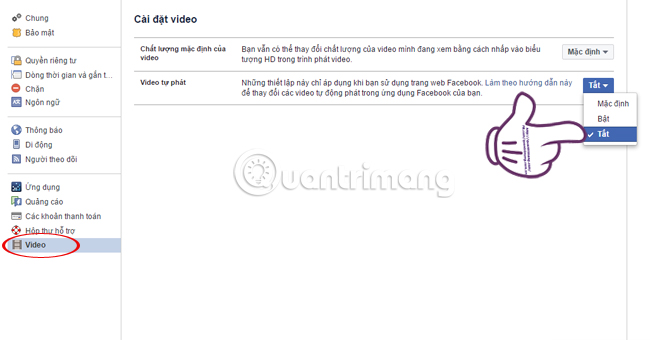 Instructions to turn off AutoPlay Video feature on Facebook Picture 15