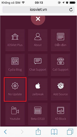 Instructions to turn off iOS update notifications Picture 2
