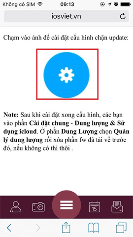 Instructions to turn off iOS update notifications Picture 3