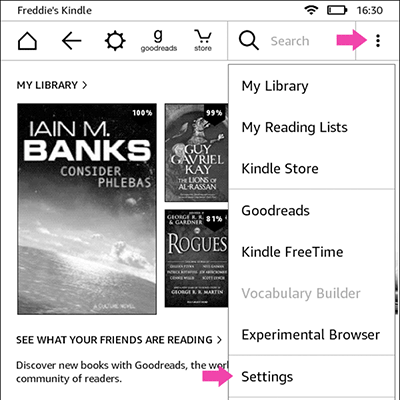 Instructions to turn off the Popular Highlights feature on Kindle Picture 2