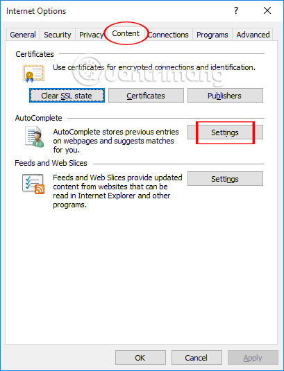 Instructions to turn off the proposal to save passwords on the Web browser Picture 16