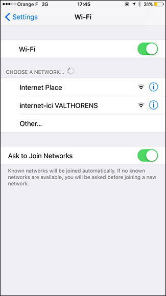 Instructions to turn off Wifi notifications on iPhone Picture 2