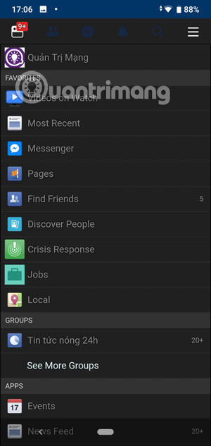 Instructions to turn on Dark Mode Facebook on the phone Picture 6