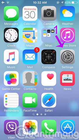 Instructions to turn on positioning on iPhone Picture 1