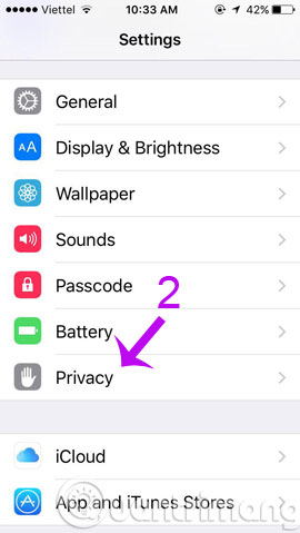 Instructions to turn on positioning on iPhone Picture 2