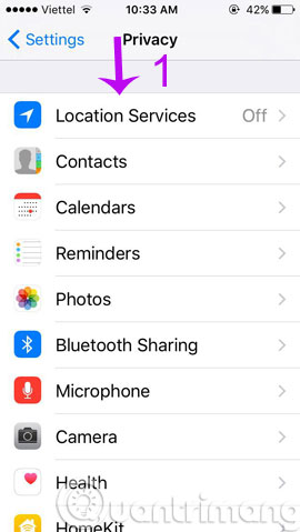 Instructions to turn on positioning on iPhone Picture 3