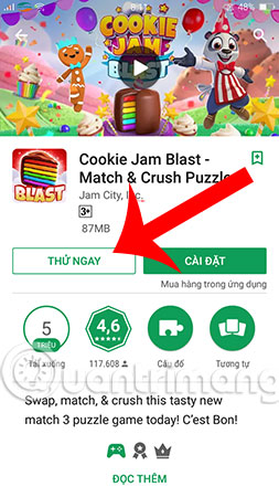 Instructions to turn on the 'previous experience' feature on CH Play and usage Picture 2