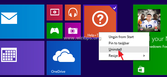 Instructions to uninstall the Modern application on Windows 10 / 8.1 / 8 Picture 2