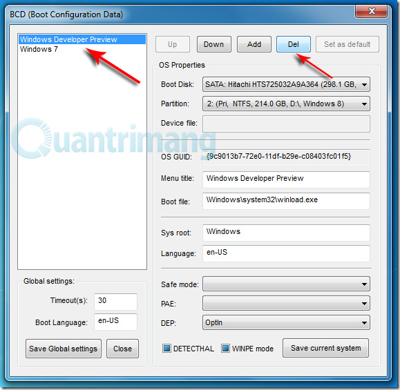 Instructions to uninstall Windows 8 Picture 4