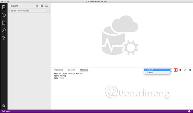 Integrated terminal in SQL Operations Studio (preview) Picture 2
