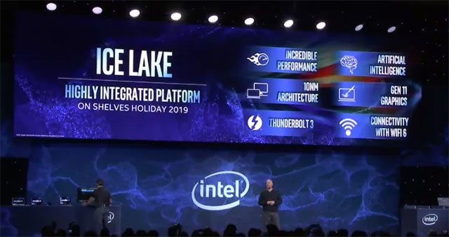 Intel officially introduced the Ice 10nm CPU, promising to be available on PCs shipped later this year Picture 3