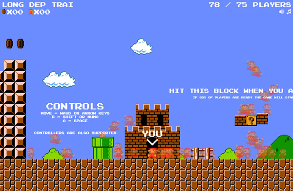 Invite experience Super Mario 75 'battle royale' version of players, see who broke the island first Picture 1