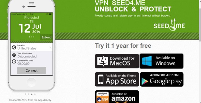 Invite Seed4.Me VPN download, the application supports unlimited web access worth 36 USD, is free of copyright for 1 year Picture 1