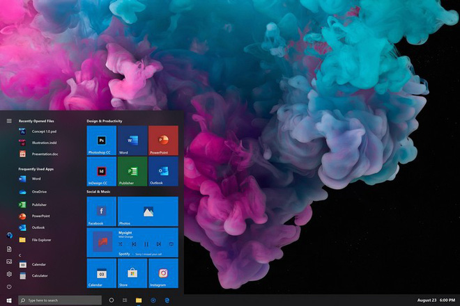 Invite to admire Start Menu on Windows 10 completely new with modern design and more elegant Picture 13