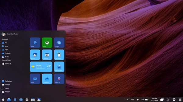 Invite to admire the Concept Windows 11 with many unique features and design interface Mac OS style Picture 11