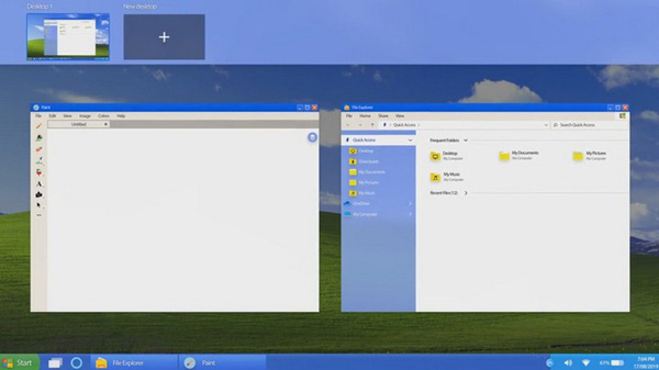 Invite to admire Windows XP version 2019 with a modern design but still bring the previous features Picture 7